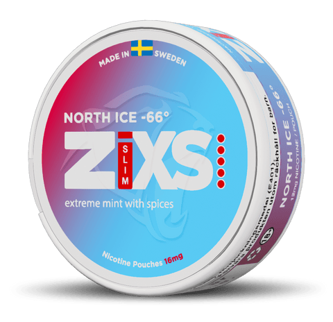 Zixs Slim North Ice - 66 16MG/G - Snuslion
